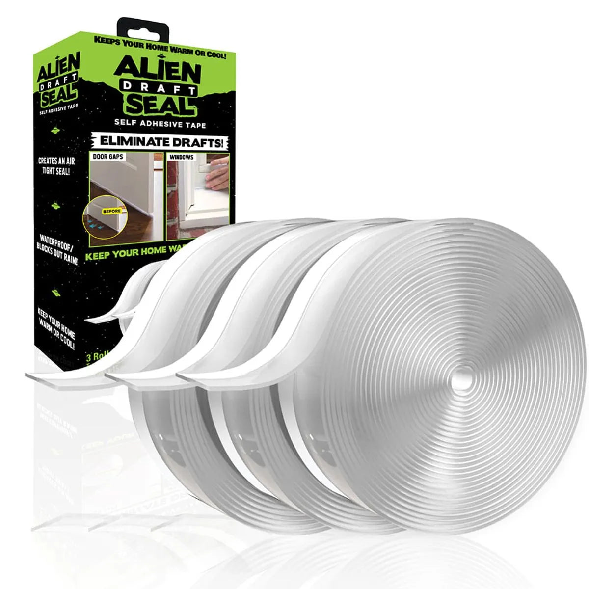 Alien Seal™ Sella Puertas y Ventanas – ¡Dile adiós al frío en segundos!