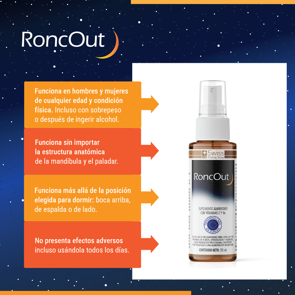 RoncOut™ | Noches Más Tranquilas, Sueño Profundo