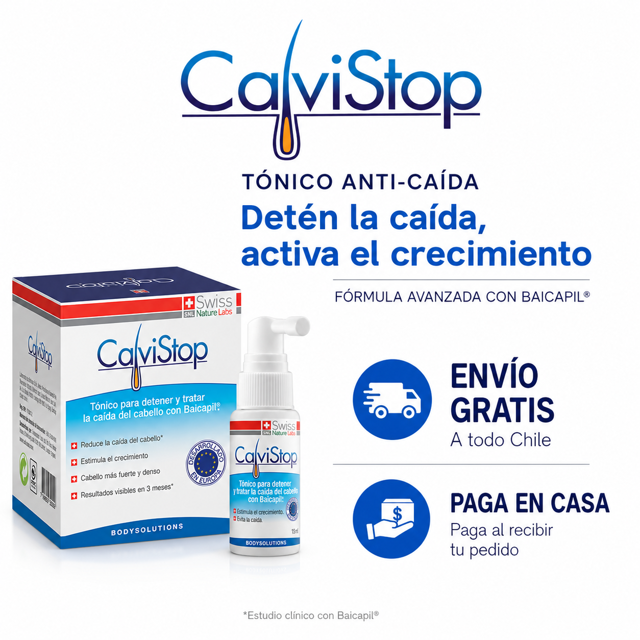Calvistop™ - Detén la caída hoy. Reactiva tu cabello desde la raíz
