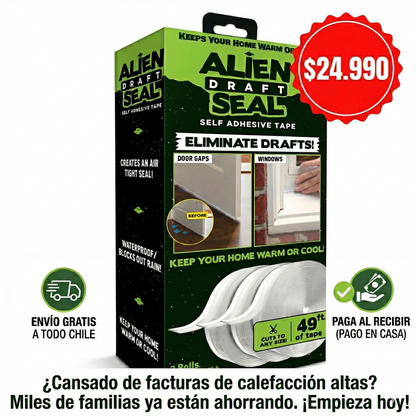 Alien Seal™ Sella Puertas y Ventanas – ¡Dile adiós al frío en segundos!