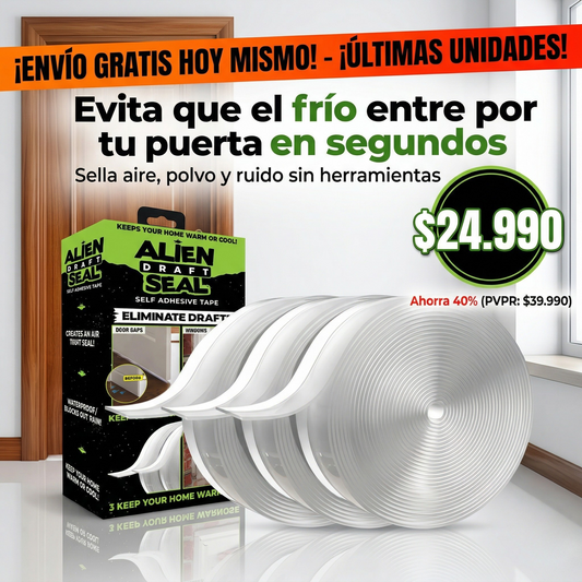 Alien Seal™ Sella Puertas y Ventanas – ¡Dile adiós al frío en segundos!