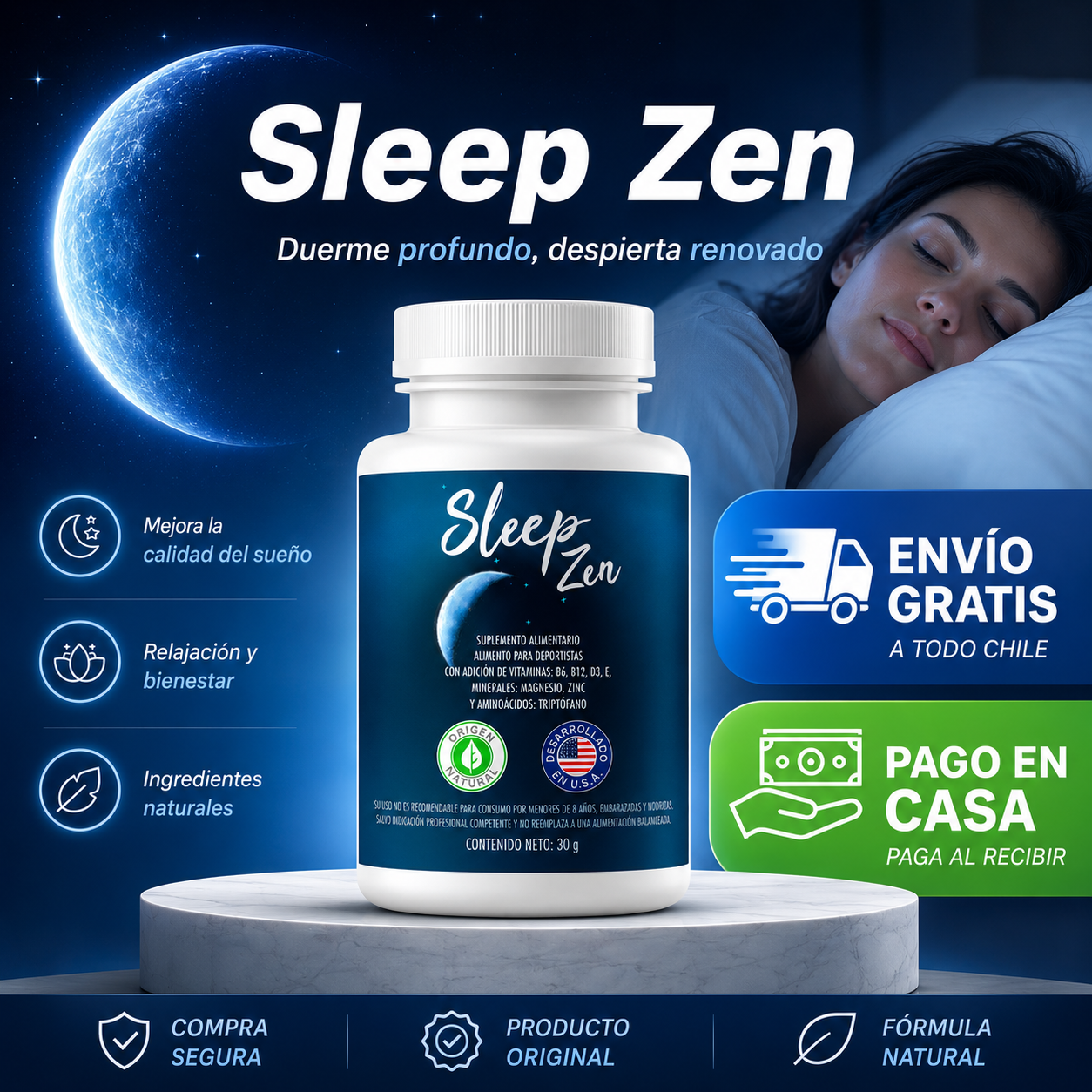 Sleep Zen - Cápsulas para el Insomnio