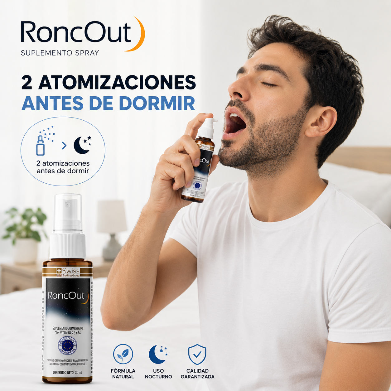 RoncOut™ | Noches Más Tranquilas, Sueño Profundo